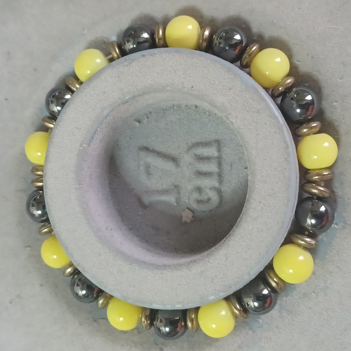 Yellow Black Zinc With Gold Spacers